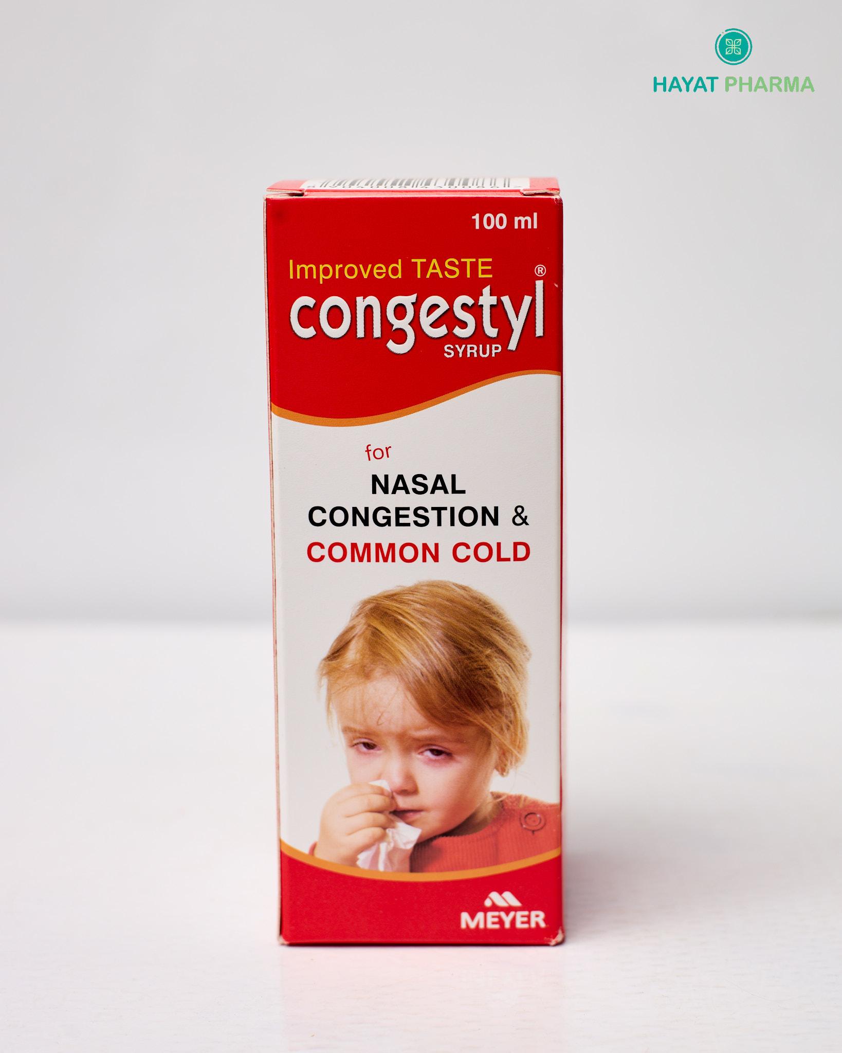Local Hayat product photograph of Congestyl Syrup